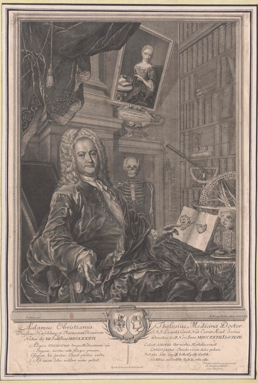 Adam Christian Thebesius av Artist Unknown