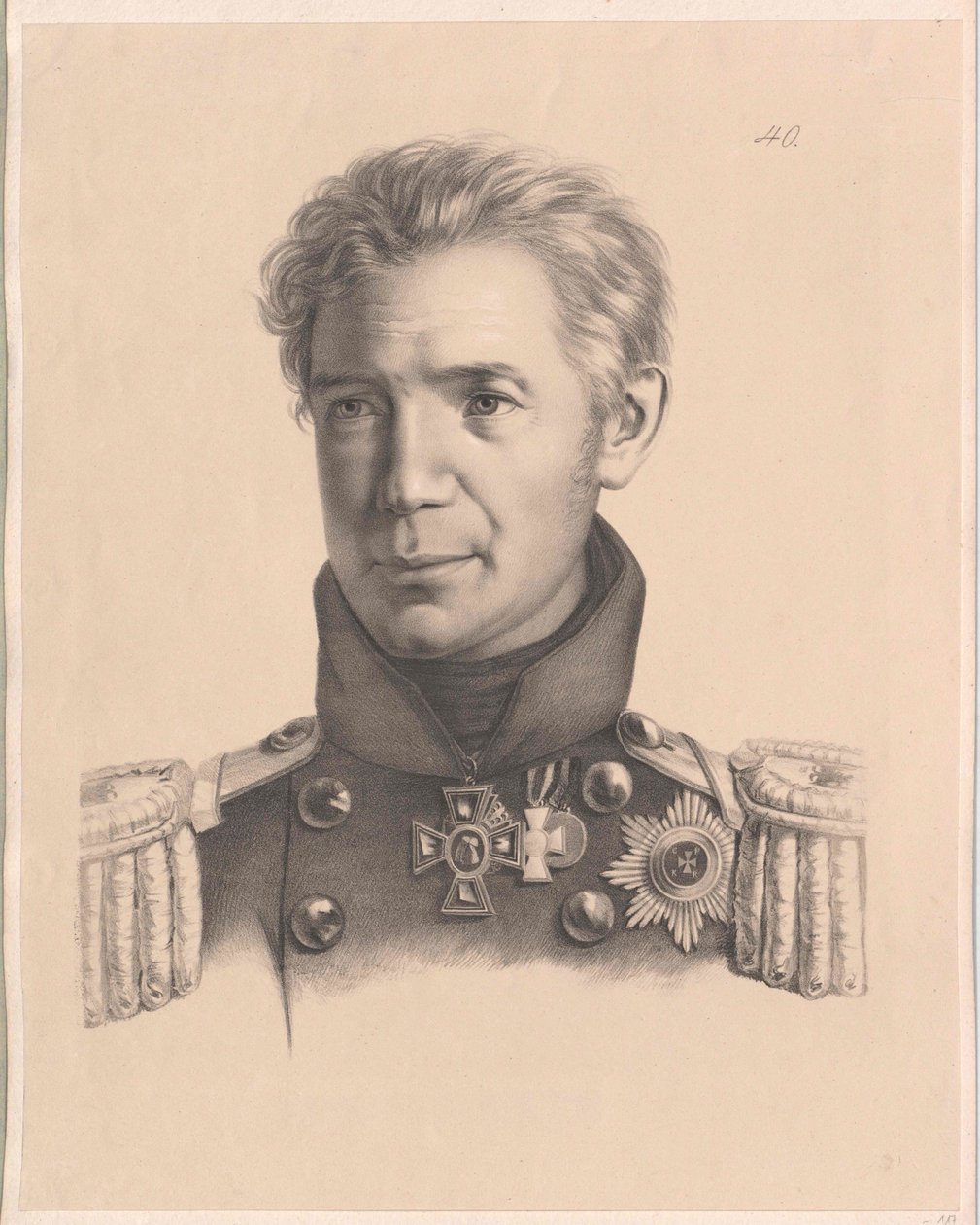 Adam Johann von Krusenstern av Artist Unknown