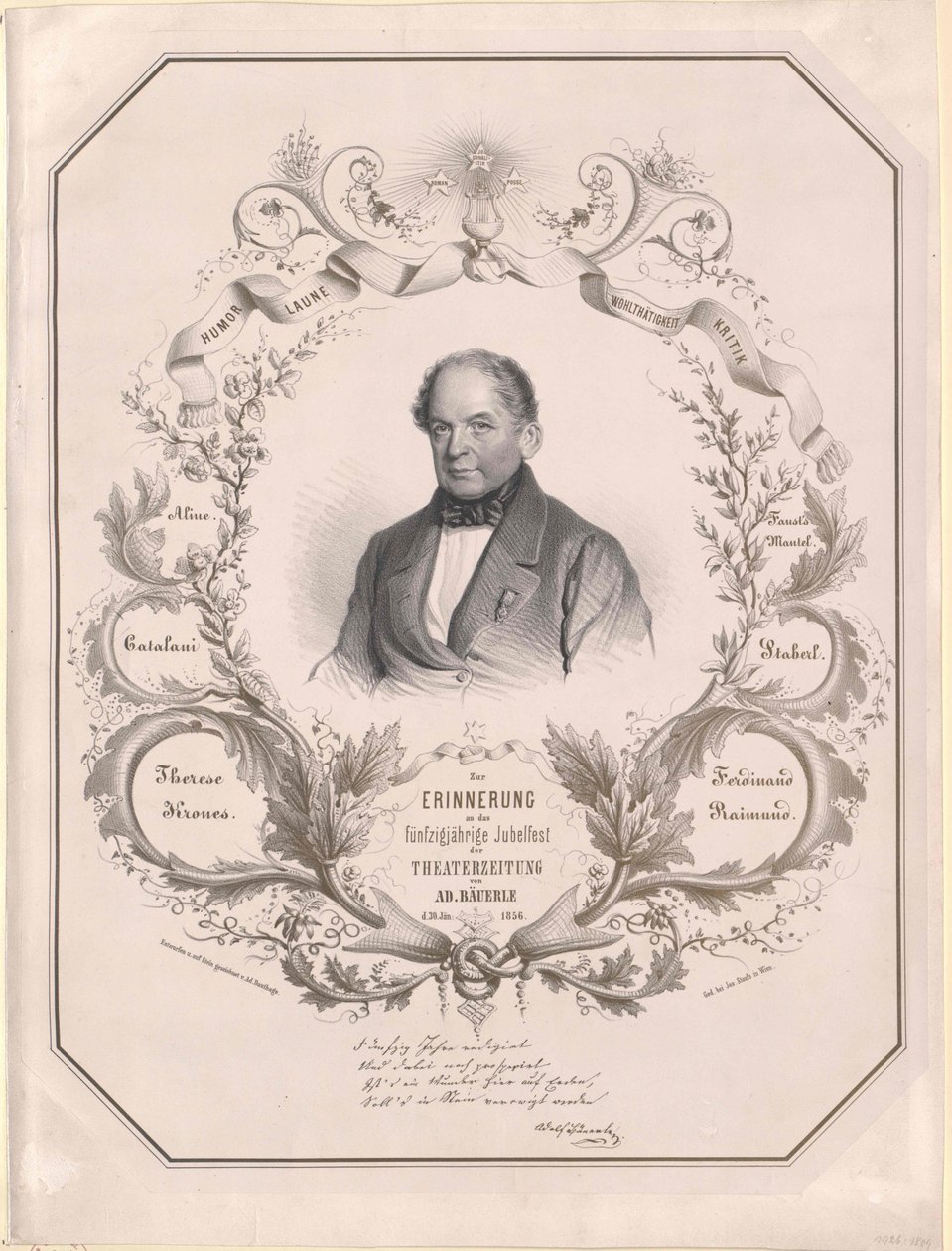 Adolf Baeuerle (tryck) av Artist Unknown