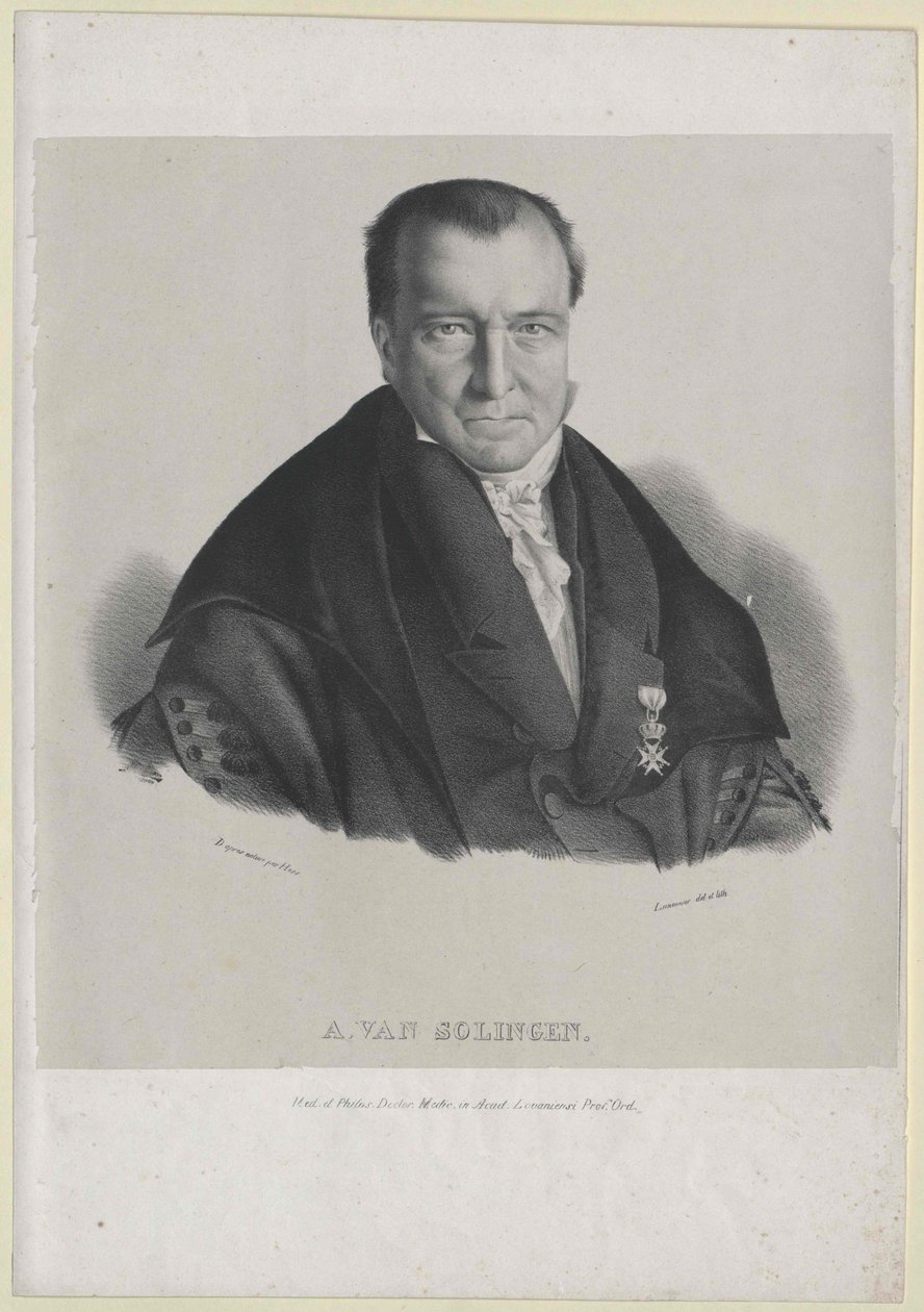 Adriaan van Solingen (tryck) av Artist Unknown