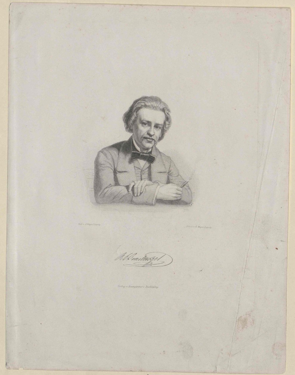 Albert Brachvogel (tryck) av Artist Unknown