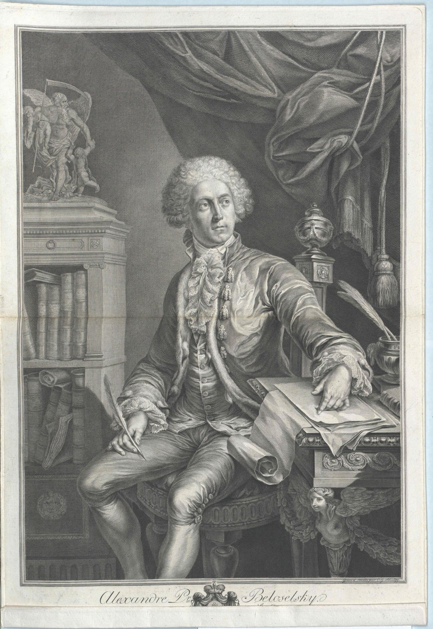 Alexander greve Belozersky-Belozersky av Artist Unknown