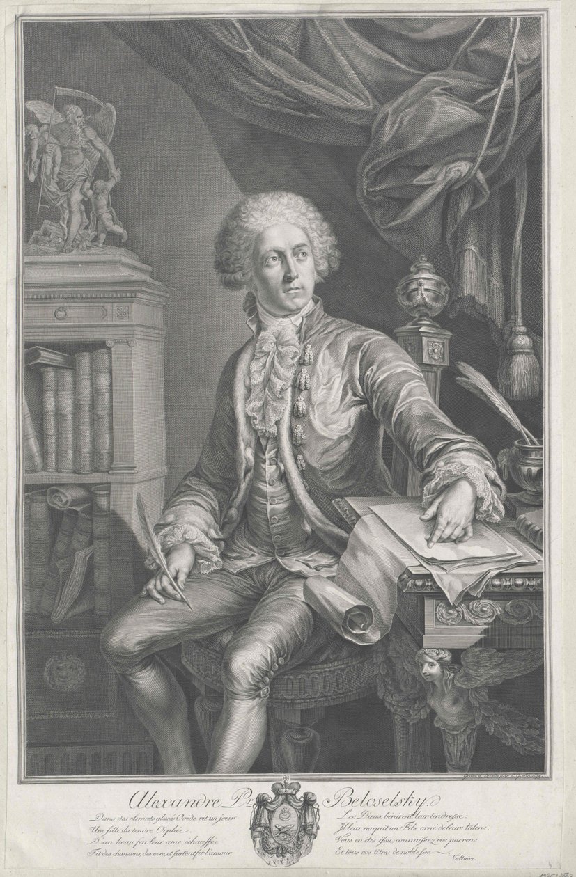Alexander greve Belozersky-Belozersky av Artist Unknown