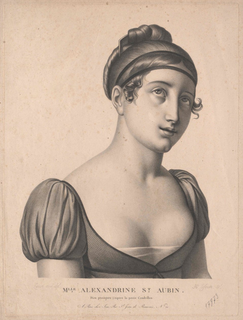 Alexandrine (1793-1867) Saint-Aubin av Artist Unknown