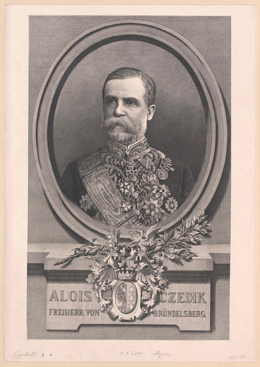 Aloysius Baron Czedik-Bruendelsberg (tryck) av Artist Unknown