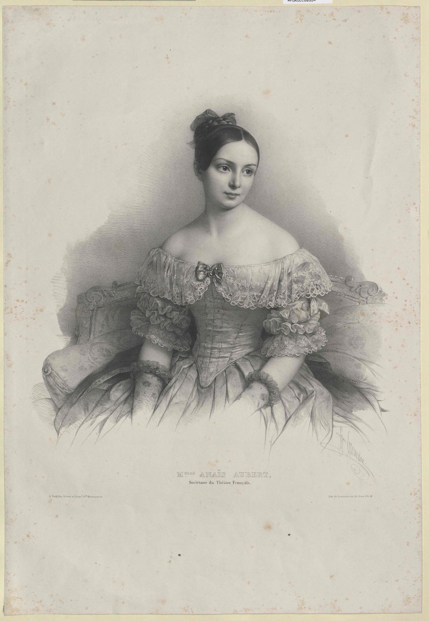 Anais Pauline Natalie Aubert av Artist Unknown