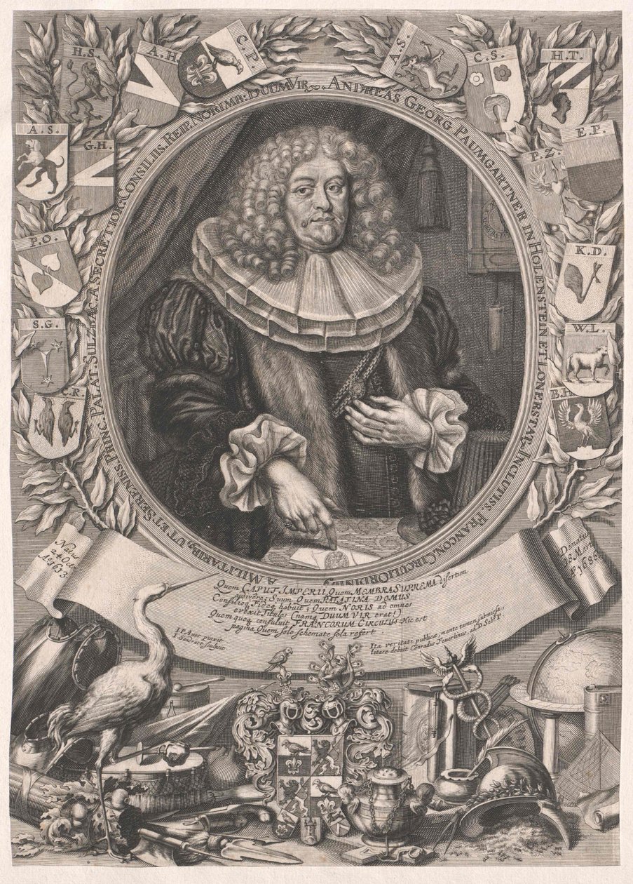 Andreas Georg Paumgartner av Holenstein och Lonnerstadt av Artist Unknown