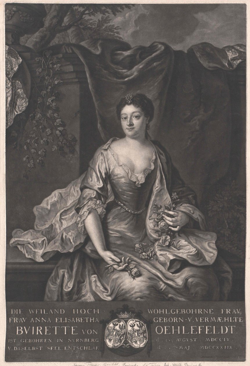 Anna Elisabeth Buirette-Oehlefeld av Artist Unknown
