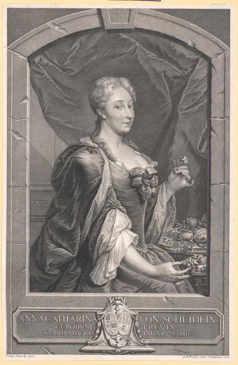 Anna Katharina von Scheidlin av Artist Unknown
