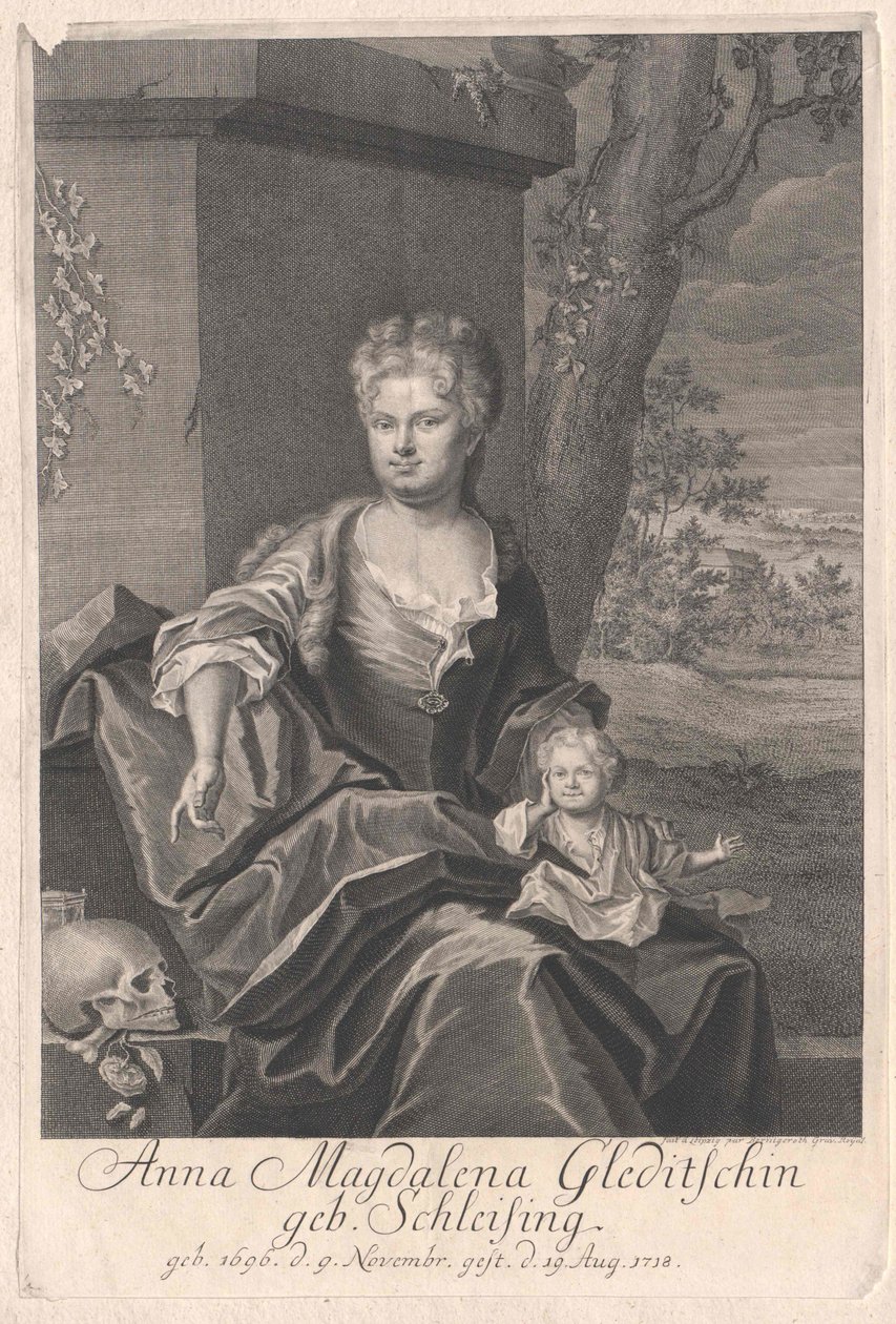 Anna Magdalene Schleising av Artist Unknown