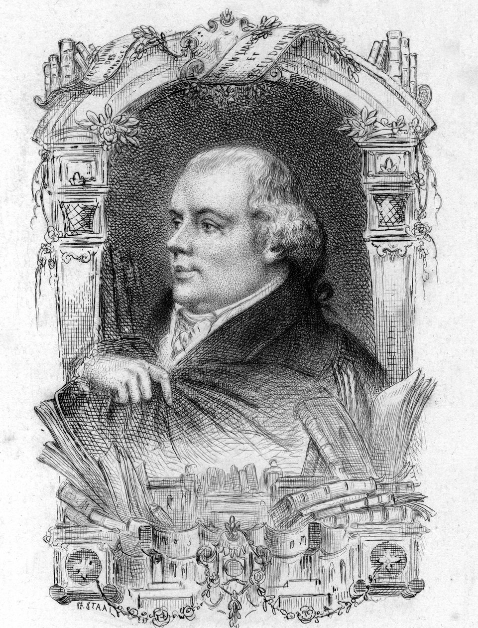 Antoine-Alexandre Barbier (1765 1825) Bibliotek och Bibliotek Engelska av Artist Unknown
