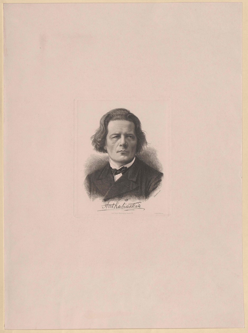 Anton Rubinstein (tryck) av Artist Unknown