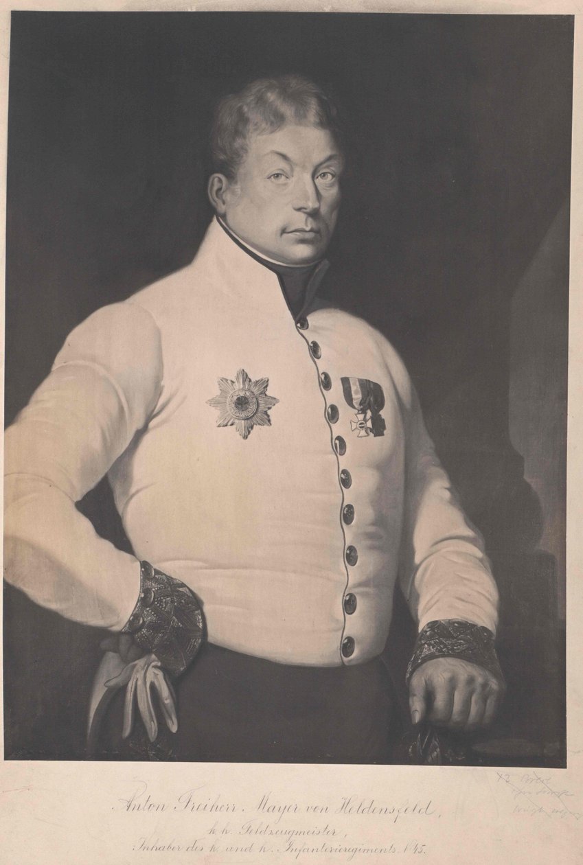 Anton baron Mayer von Heldensfeld av Artist Unknown