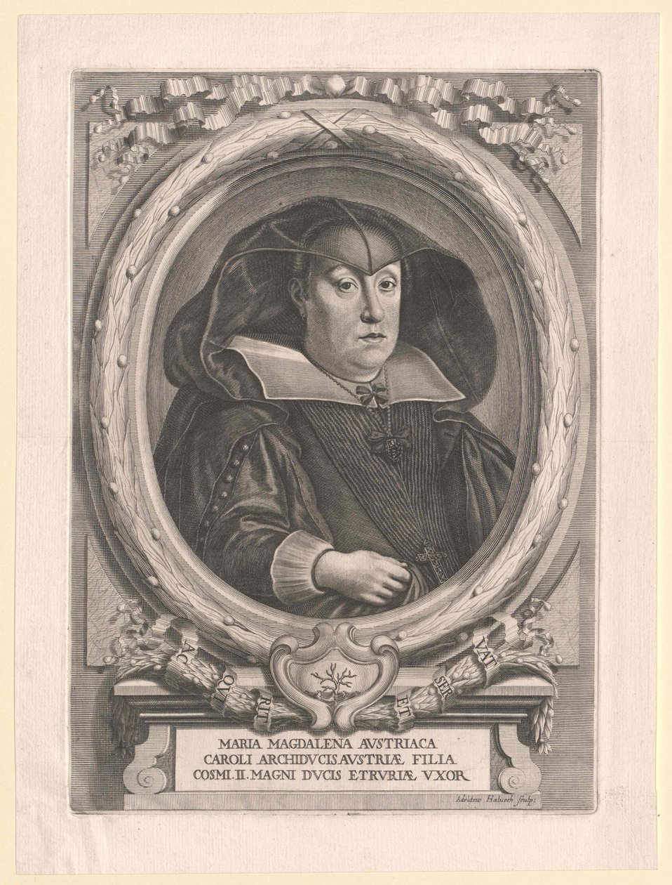 Ärkehertiginnan av Österrike Maria Magdalena av Artist Unknown
