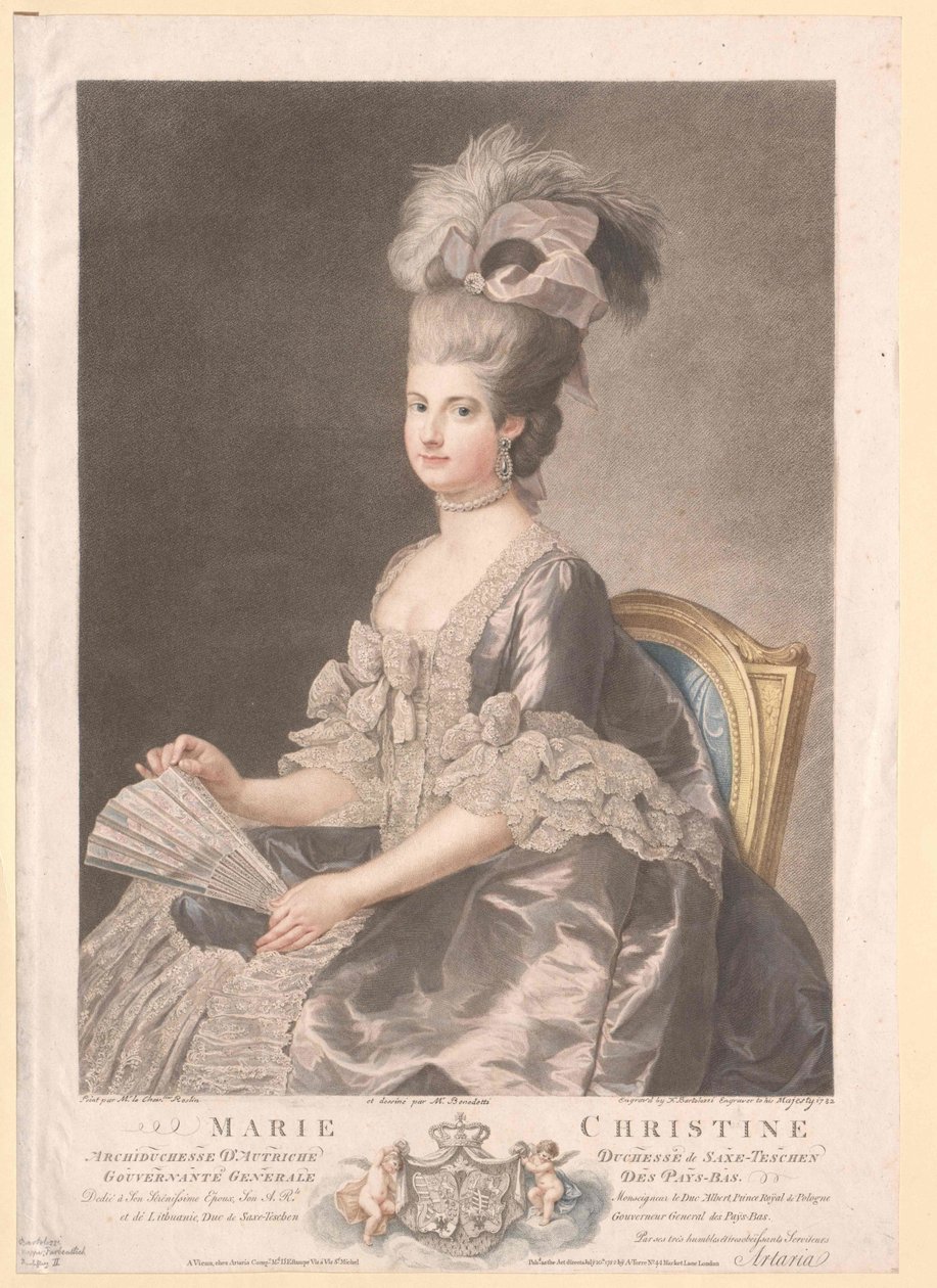 Ärkehertiginnan av Österrike Marie Christine av Artist Unknown