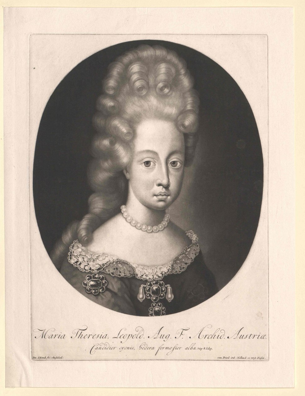 Ärkehertiginnan av Österrike Therese av Artist Unknown