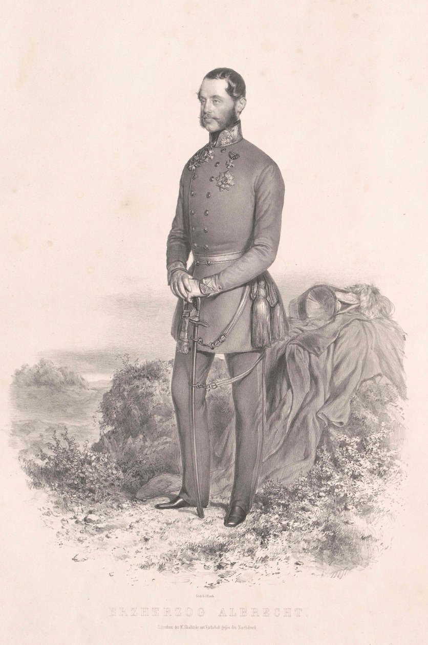 Ärkehertig av Österrike (1817-1895) Albrecht av Artist Unknown