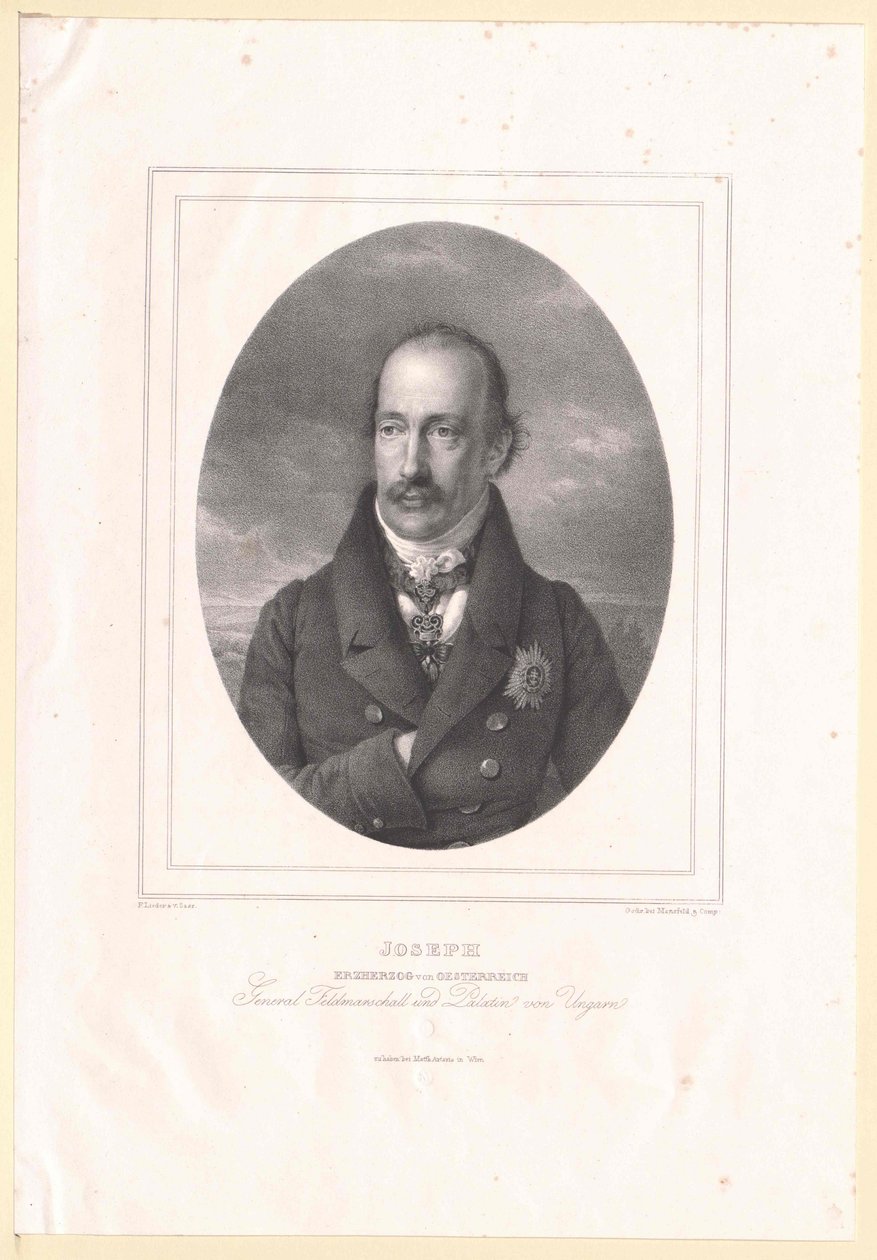 Ärkehertig av Österrike Joseph av Artist Unknown
