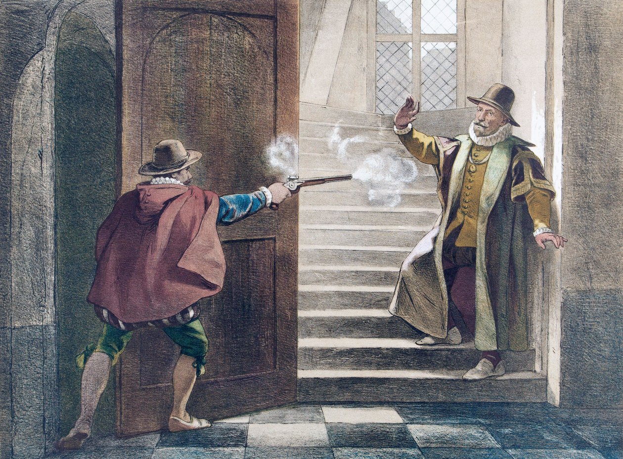 Mordet på Vilhelm av Oranien av Artist Unknown