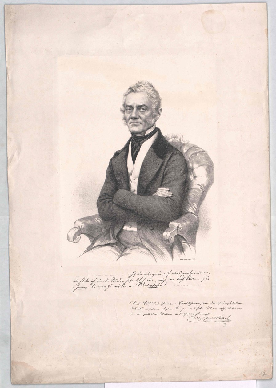 August Frederick Walzel av Artist Unknown