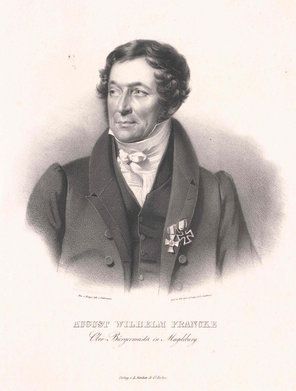 August Wilhelm Francke (tryck) av Artist Unknown