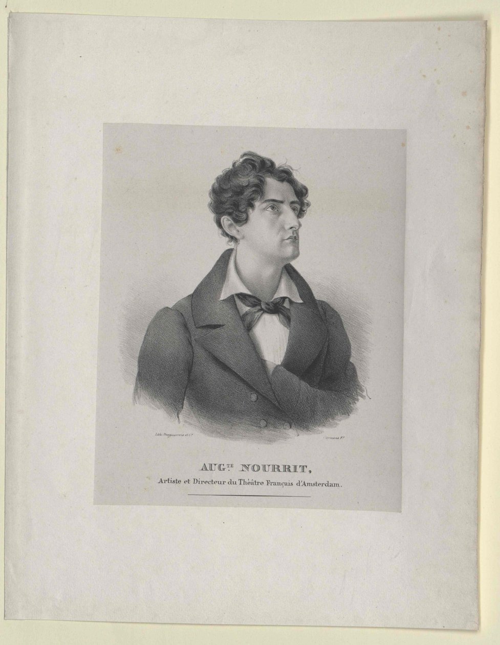 Auguste Nourrit (tryck) av Artist Unknown