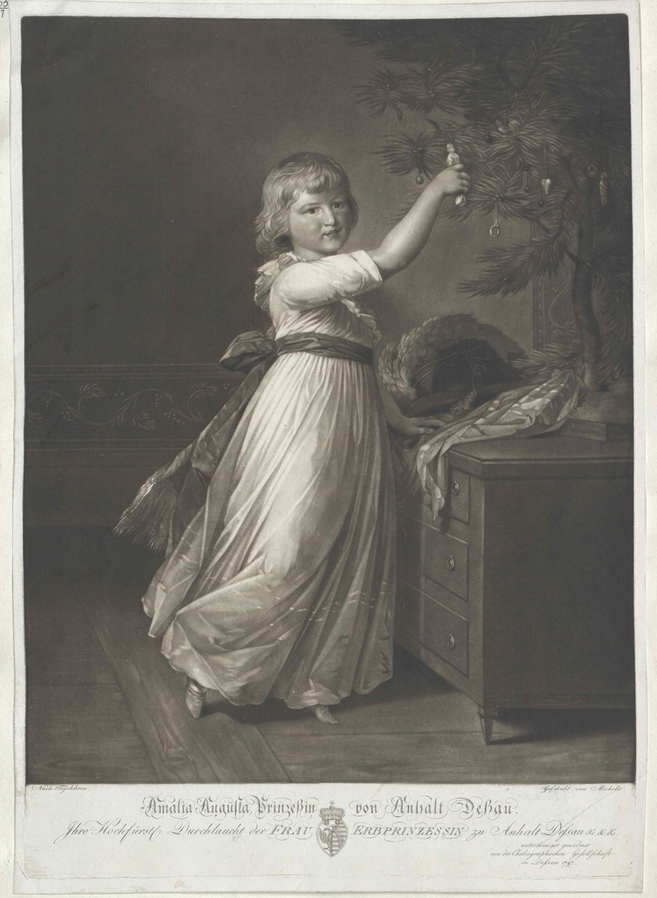 Auguste prinsessa Anhalt-Dessau av Artist Unknown