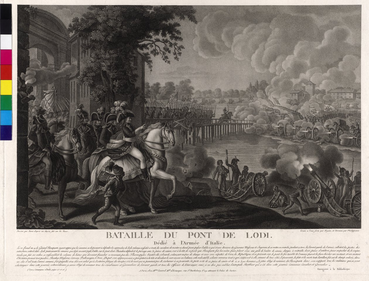 Slaget vid Lodi den 10 maj 1796 av Artist Unknown