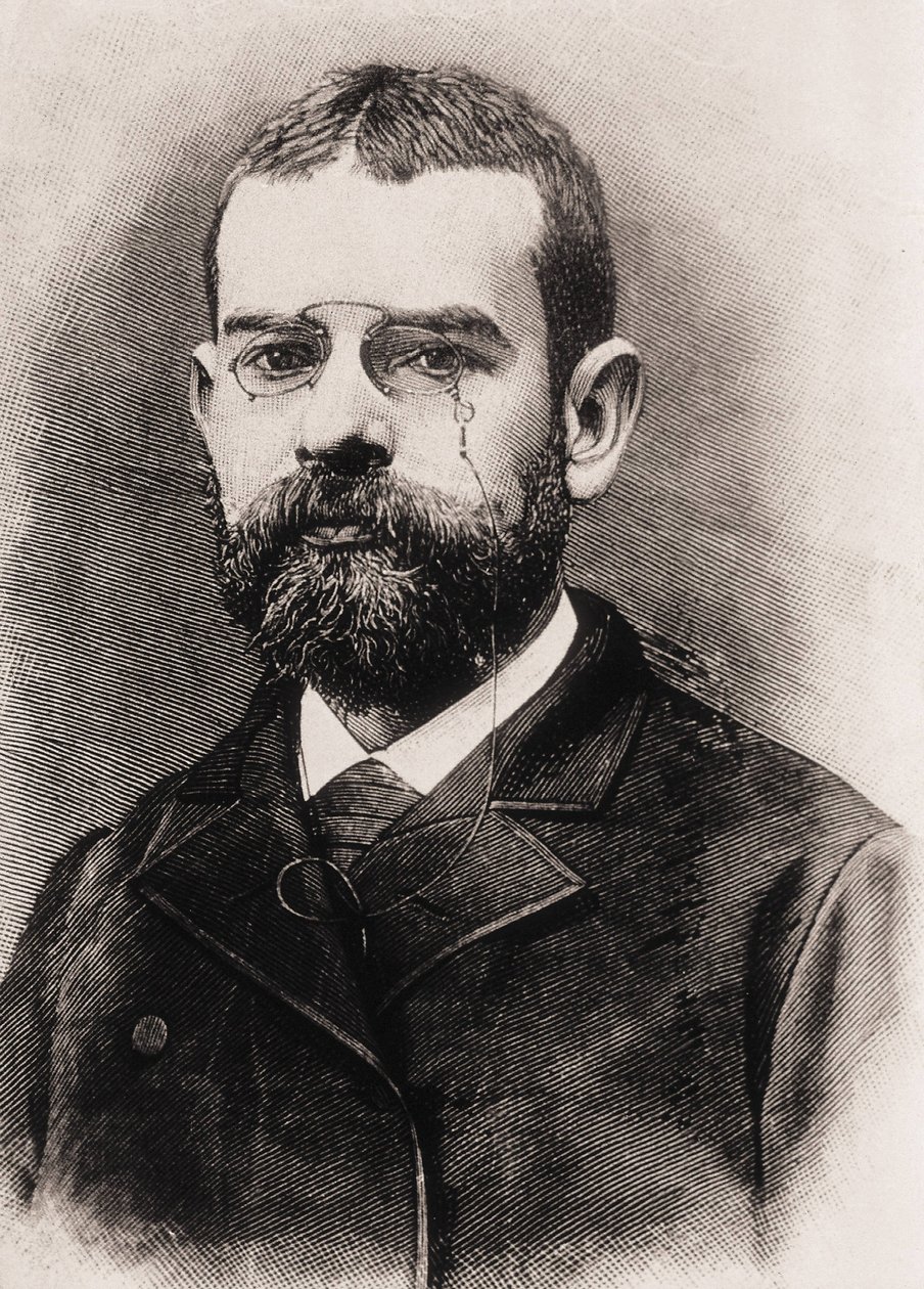 CLARIN, Leopoldo Alas y Urena, även kallad (1852-1901). Spansk författare. Gravyr av Artist Unknown