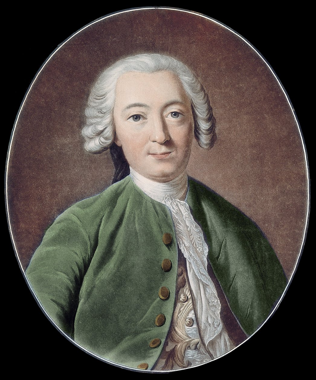 CLAUDE ADRIEN HELVETIUS. Engelsk filosof (gravyr) av Artist Unknown