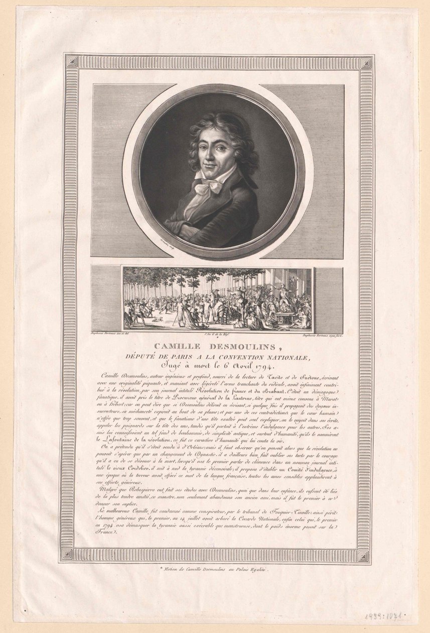 Camille Desmoulins (tryck) av Artist Unknown