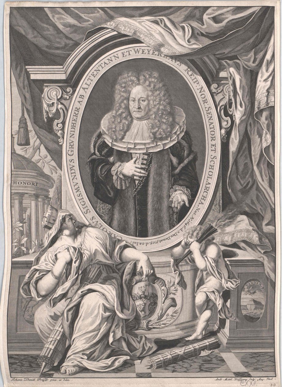 Carl Sigismund slottsherre von Altenthann och Weyherhaus av Artist Unknown