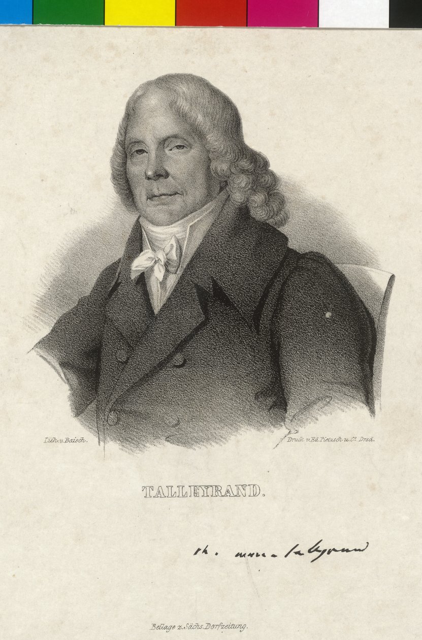 Charles Maurice hertig Talleyrand-Perigord av Artist Unknown