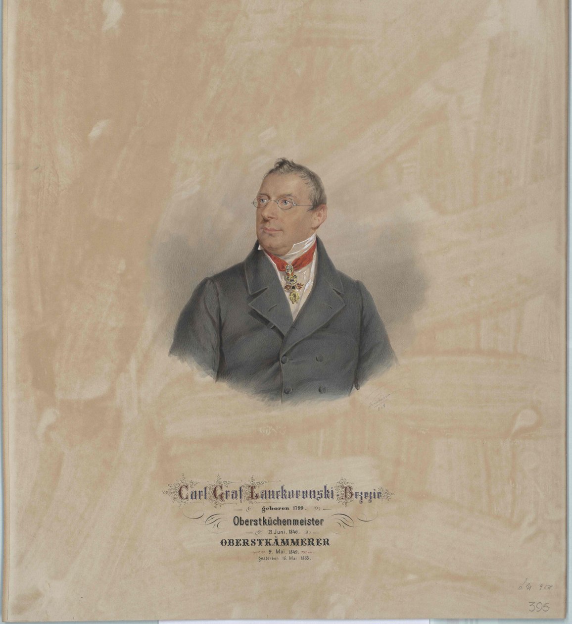 Charles greve Lanckoronski-Brzezie av Artist Unknown