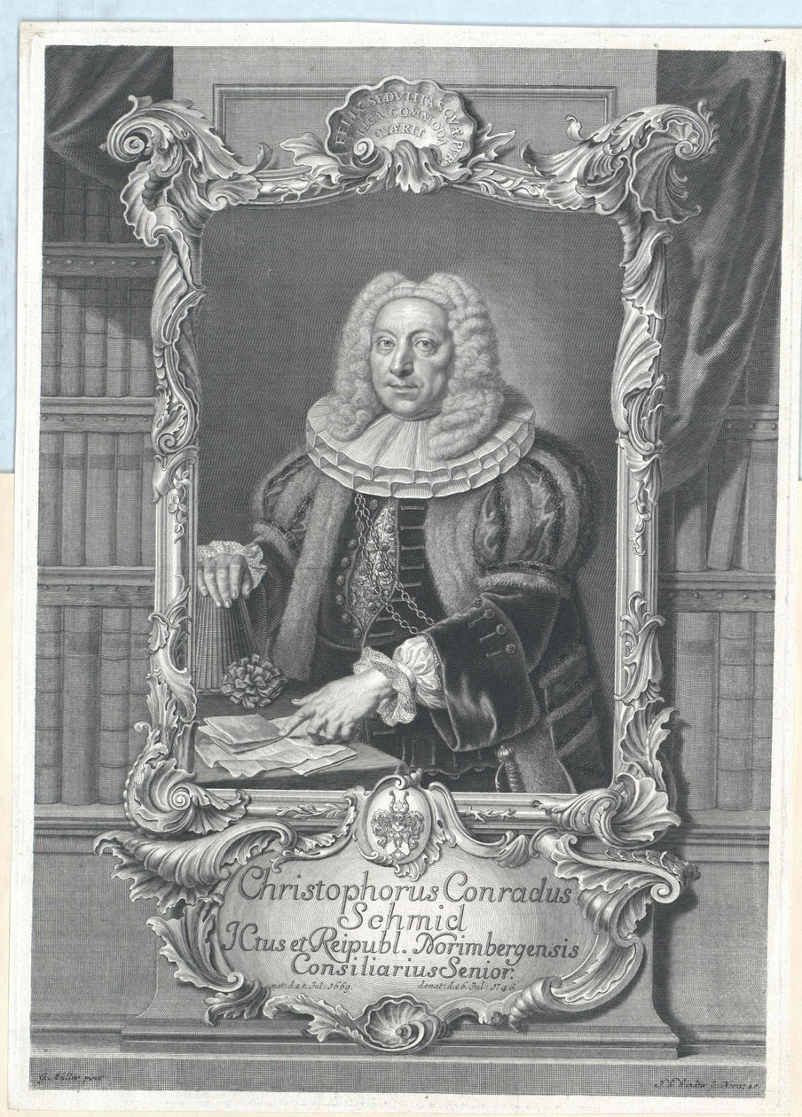 Christoph Conrad Schmid av Artist Unknown