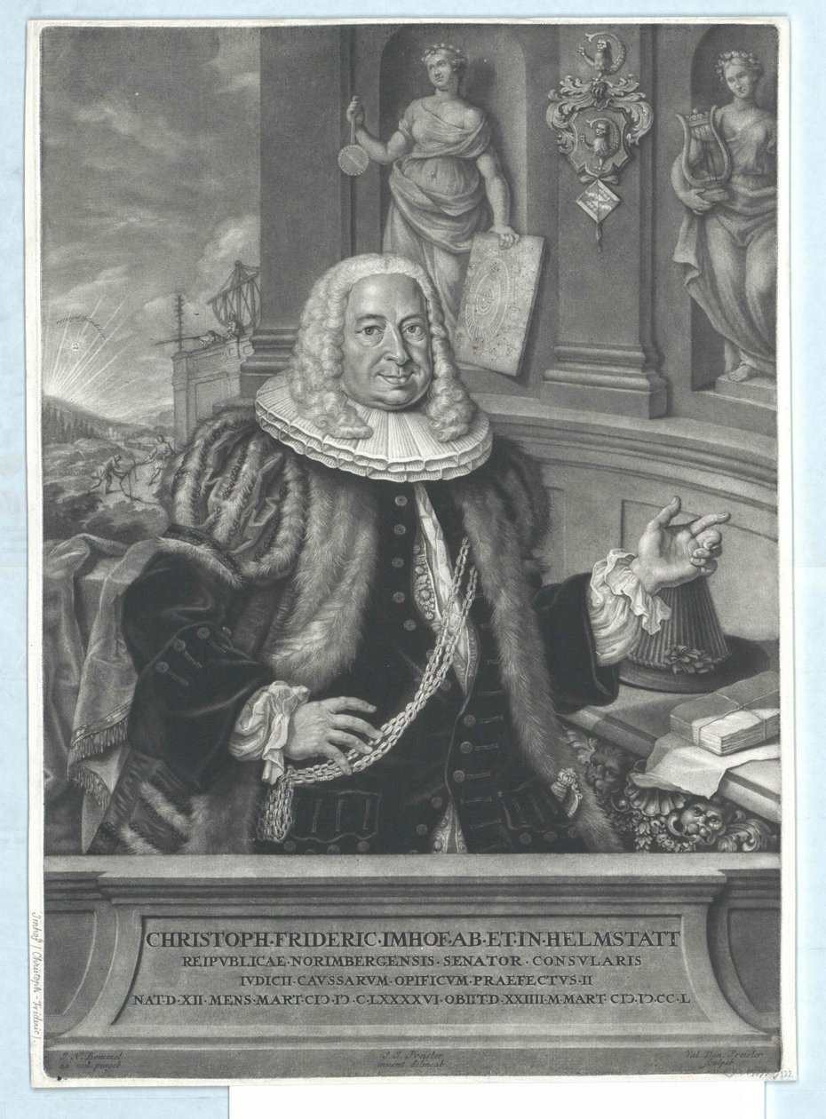 Christoph Frederick Imhof av Artist Unknown
