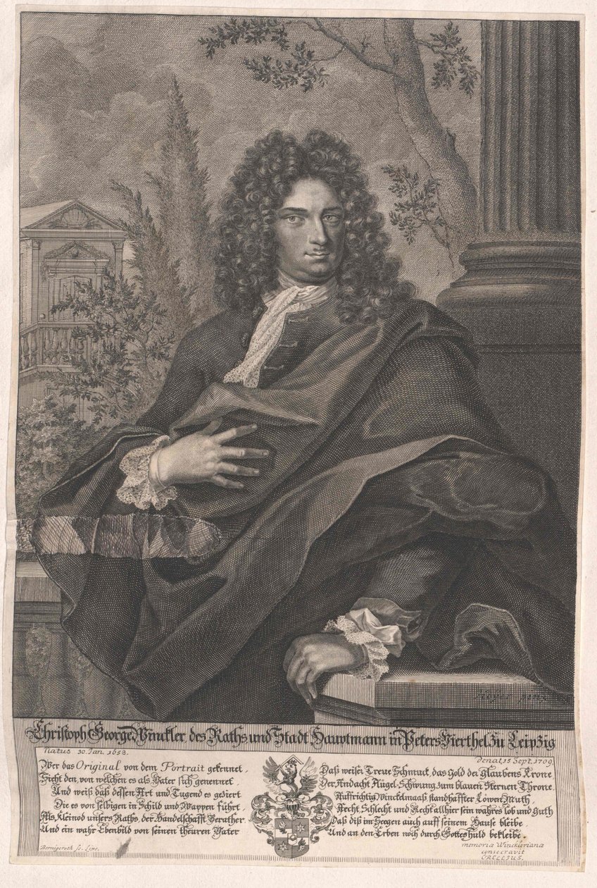 Christoph George Winckler av Artist Unknown