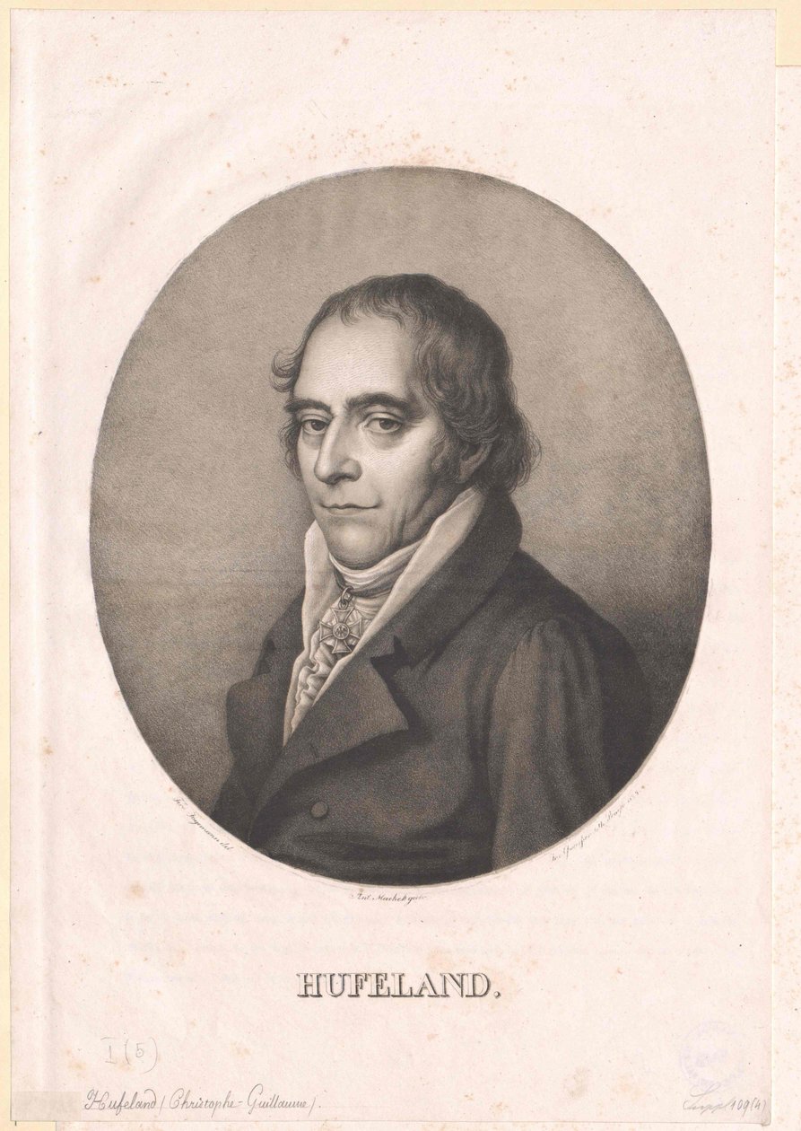 Christoph Wilhelm Hufeland av Artist Unknown