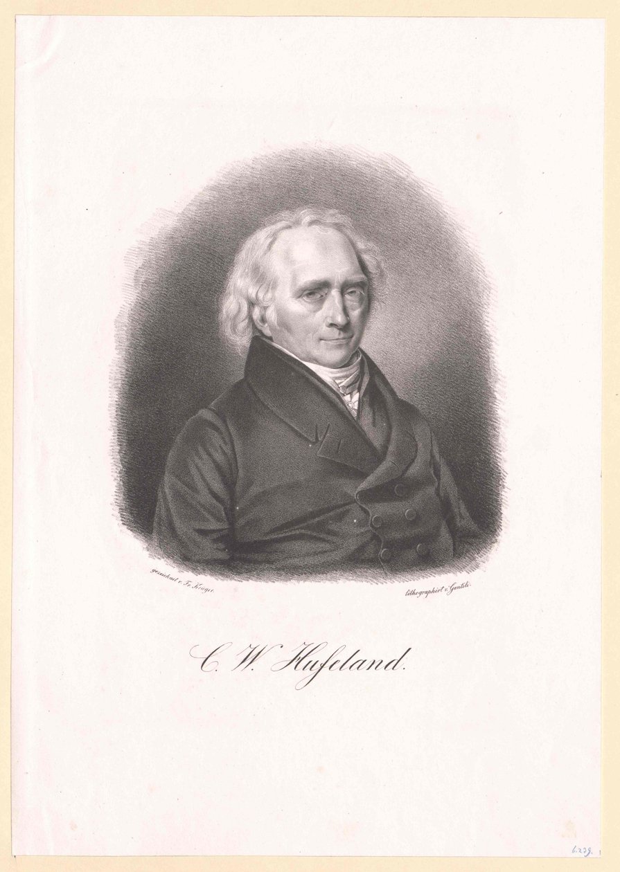 Christoph Wilhelm Hufeland av Artist Unknown