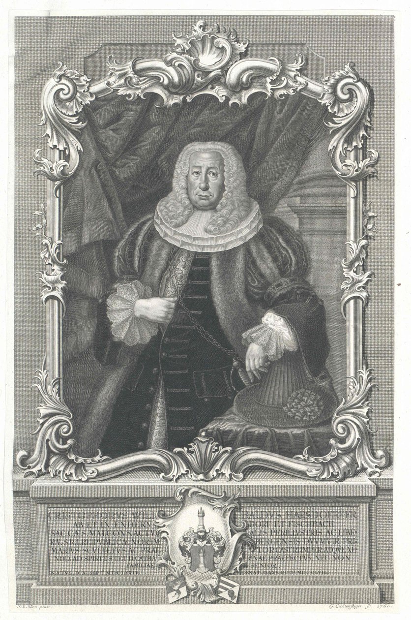 Christoph Wilibald Harsdoerfer från Enderndorf av Artist Unknown