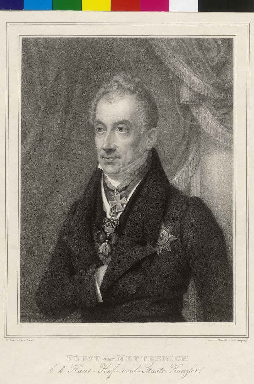 Clement Wenzel Lothar prins av Metternich-Winneburg av Artist Unknown