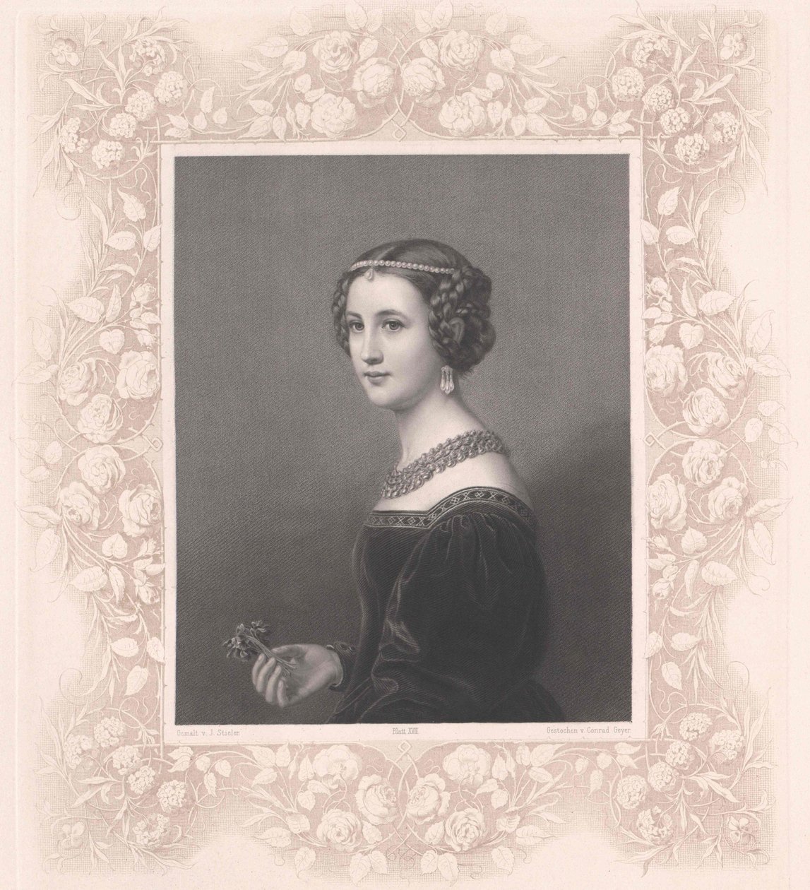 Cornelia Vetterlein (tryck) av Artist Unknown