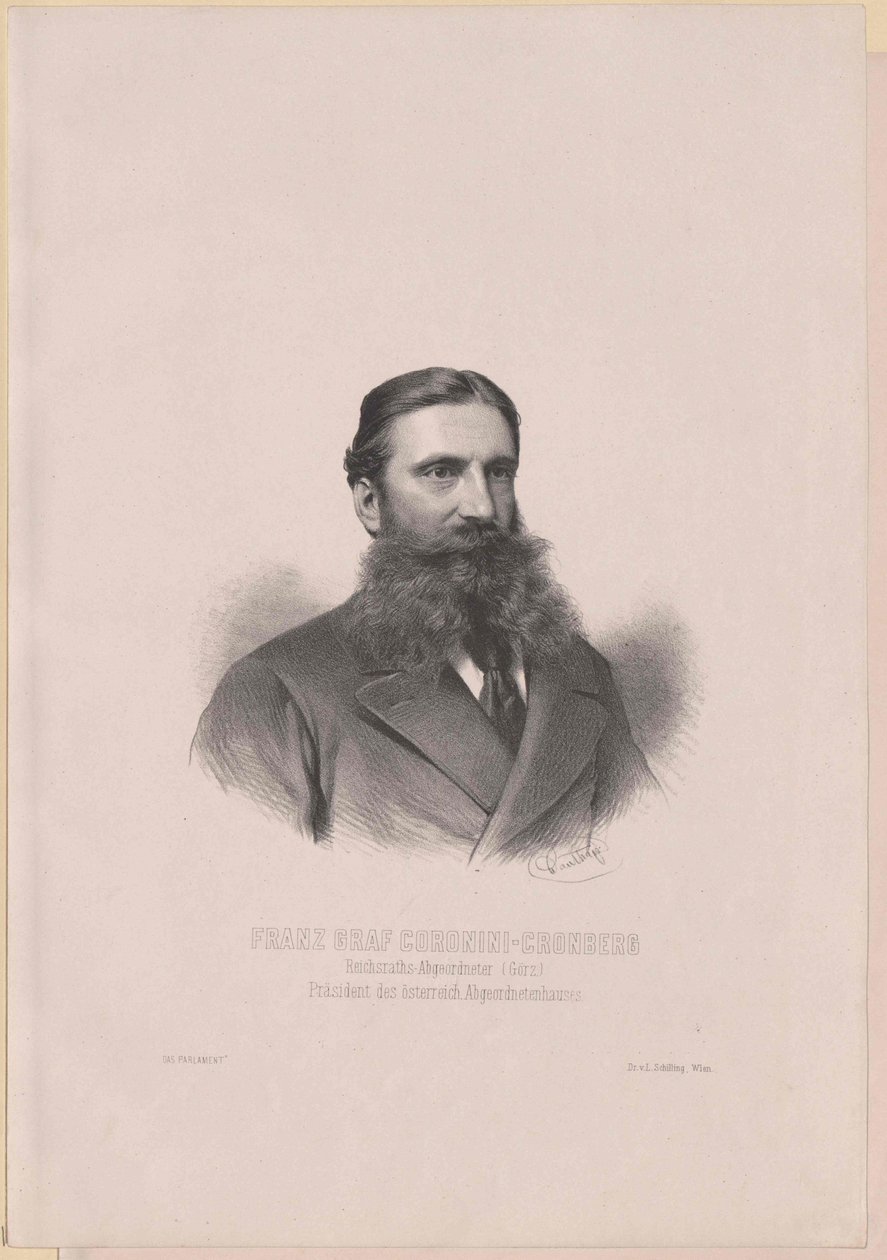 Coronini-Cronberg, Franz Graf (tryck) av Artist Unknown