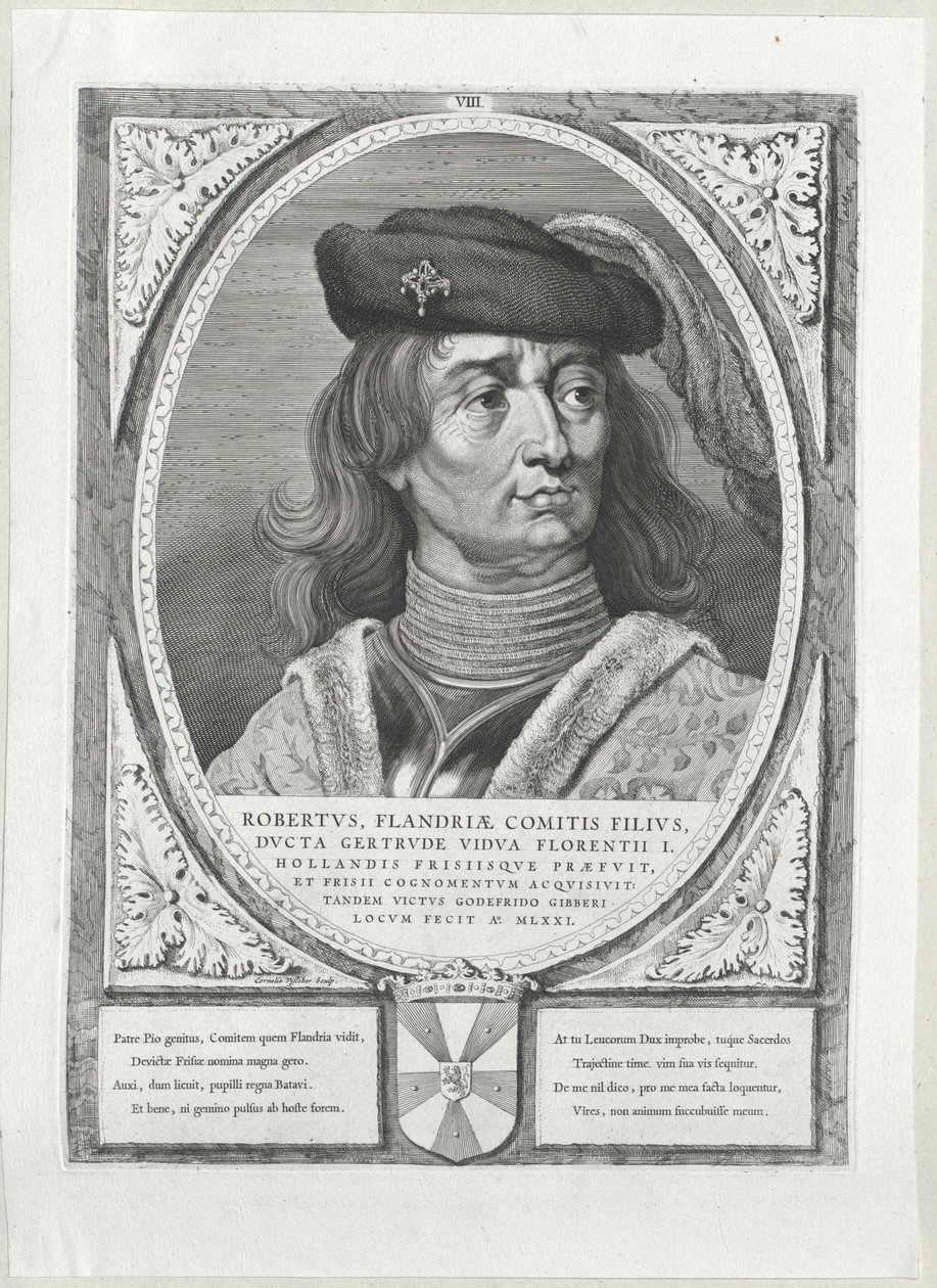 Greve av Flandern Robert I av Frisland av Artist Unknown