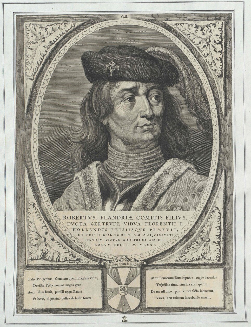 Greve av Flandern Robert I den frisiske av Artist Unknown