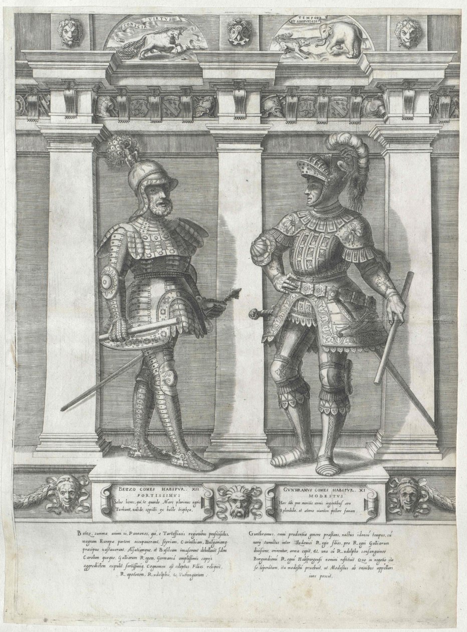 Greve av Habsburg Guntram den rike av Artist Unknown