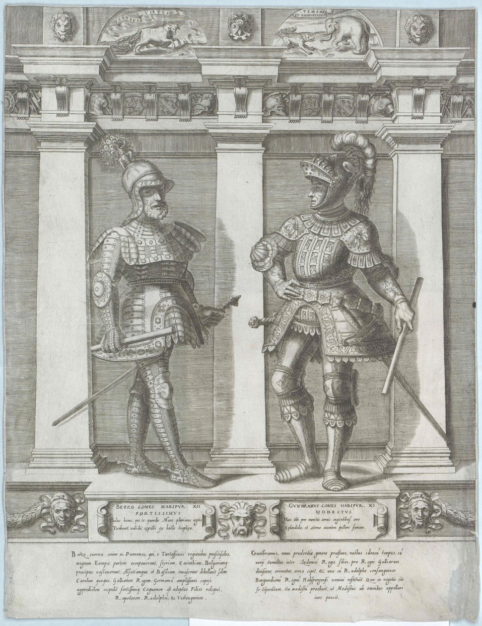 Greve av Habsburg Guntram den rike av Artist Unknown