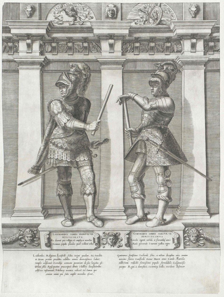 Greve av Habsburg Guntram den starke av Artist Unknown