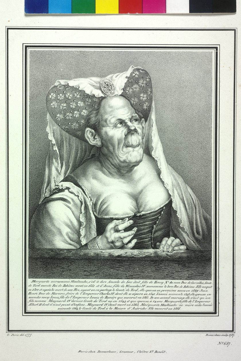 Grevinnan av Tyrolen Margaret Maultasch av Artist Unknown