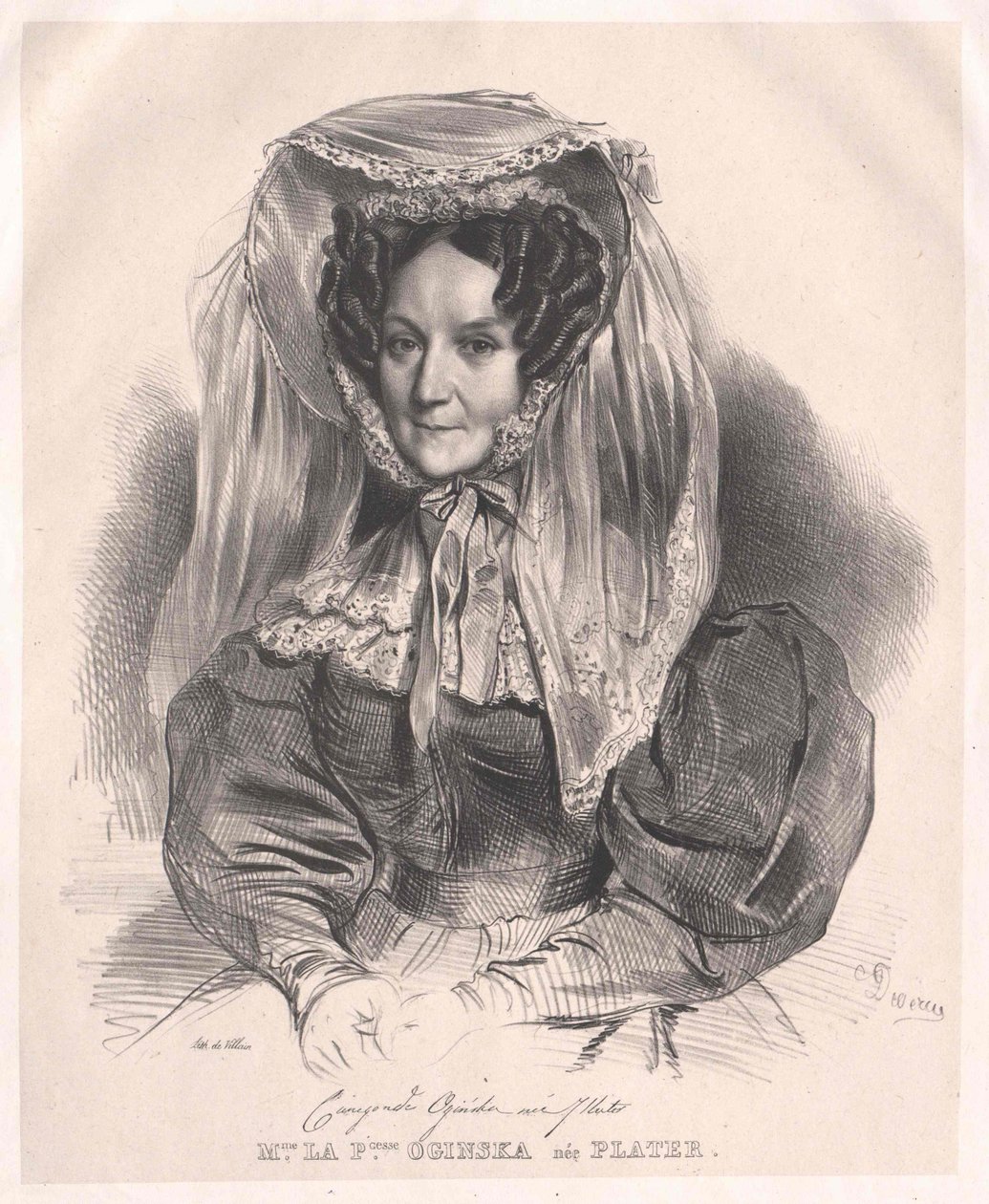 Cunigunde grevinna av Plater av Artist Unknown